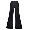 Plus Size Velvet Bell-Bottom Pants for Women - Slimming Extra Long Shark Style for Autumn/Winter