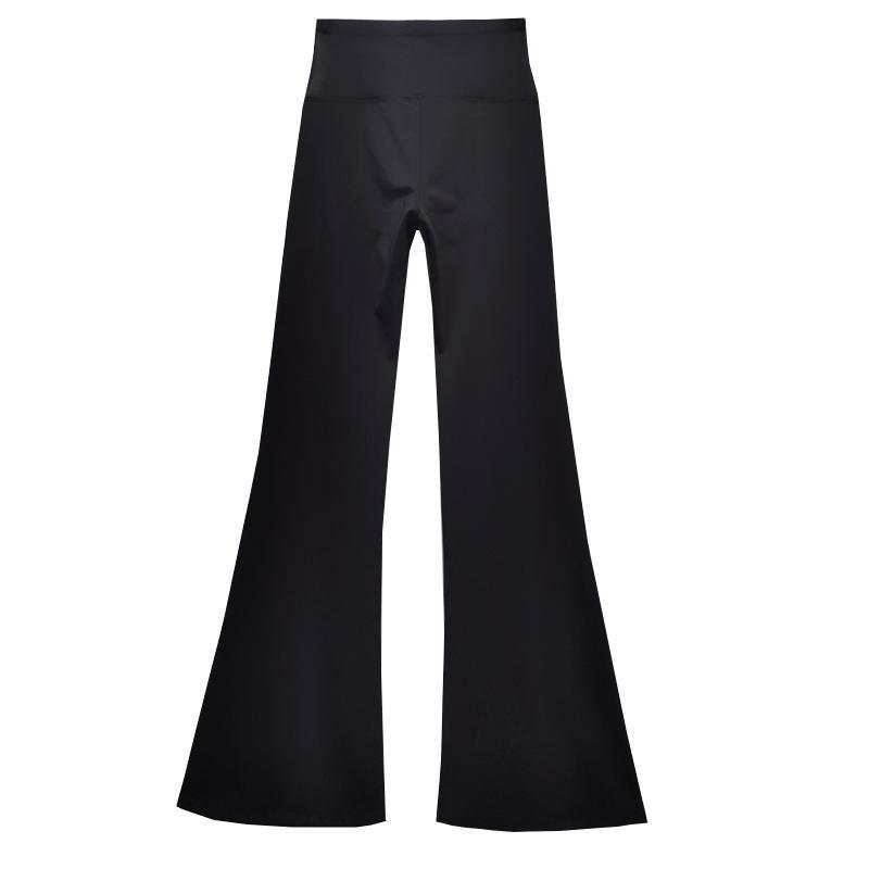 Plus Size Velvet Bell-Bottom Pants for Women - Slimming Extra Long Shark Style for Autumn/Winter