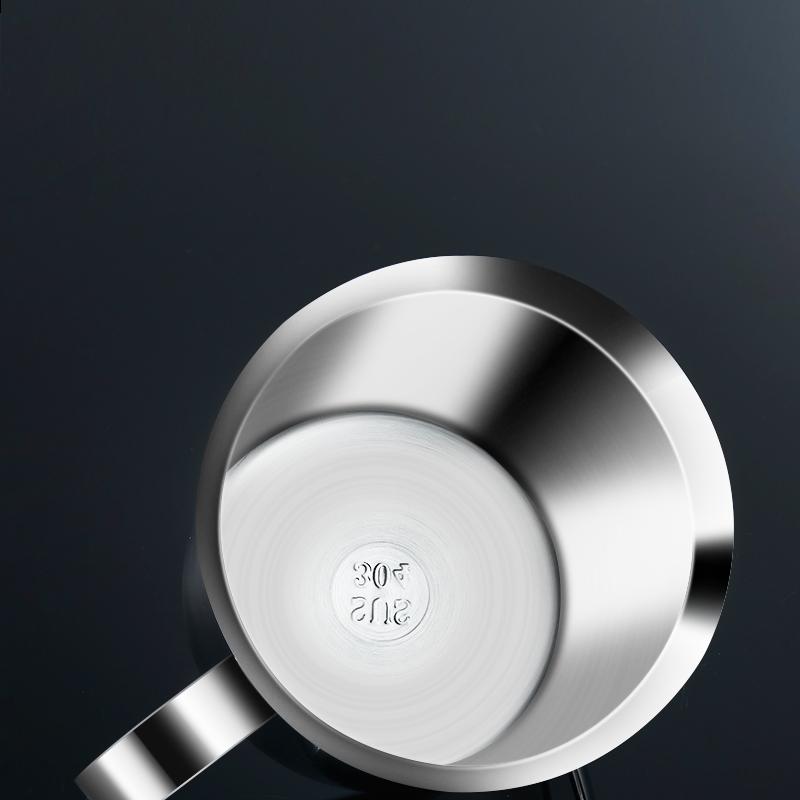 Manueller Milchaufschäumer, Edelstahl, Kaffee-Milchaufschäumer, Milchkännchen, Schneebesen, Küchenwerkzeug