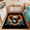 "Fiery Eagle with Billiard Ball Design" Patterned carpet, suitable as a non slip play mat for the living room and bedroom sofa