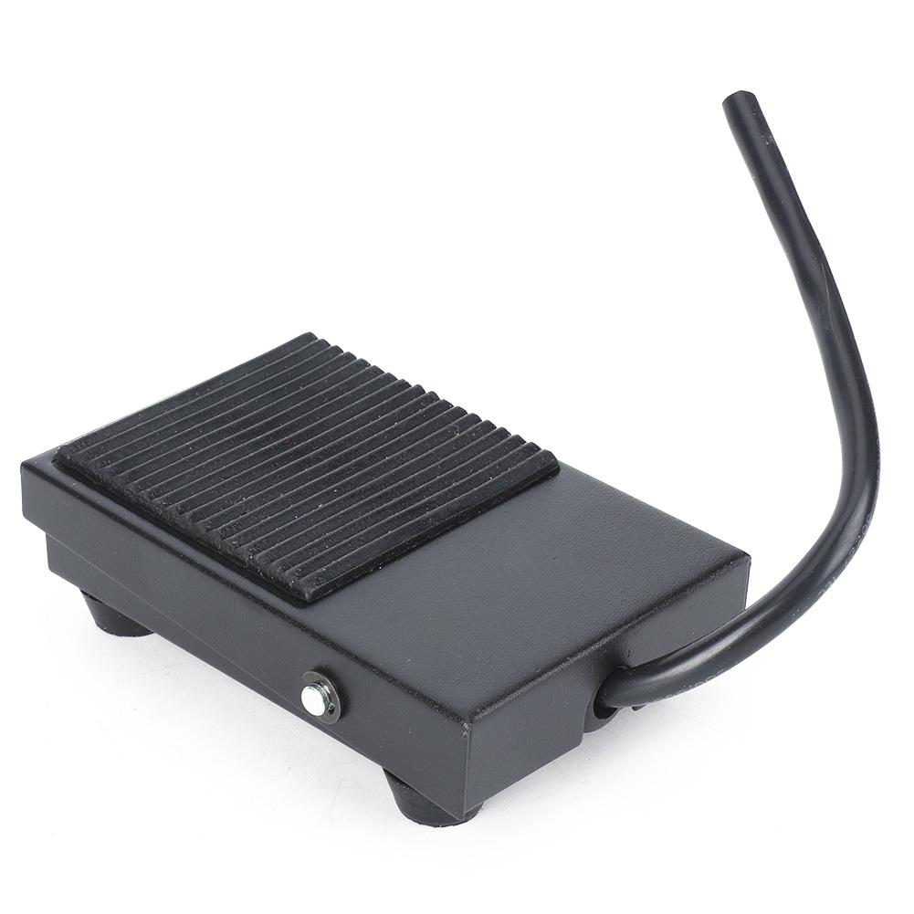 2pcs TFS1 Foot Control Controller Self Reset Power Foot Pedal Switch with Cable 24cm 250V 10A