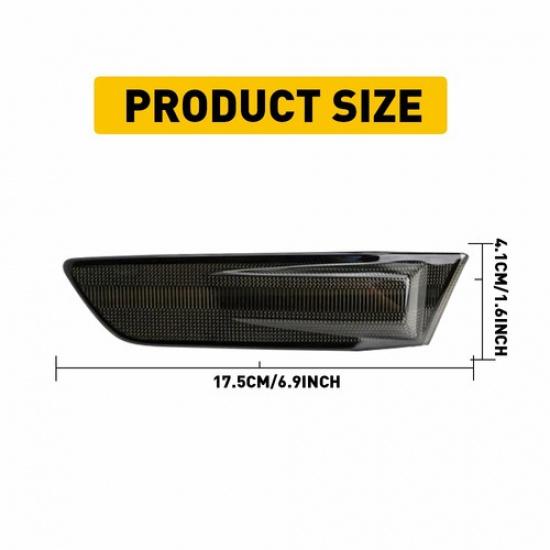 Fits 2003-2007 Infiniti G35 2DR Coupe LED Front Bumper Side Marker Lights White