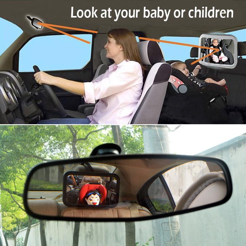 EAFC Interior Baby Mirrors Adjustable Wide Car Rear Seat View Mirror Baby/Child Seat Car Safety Mirror Monitor Accessories Interior Mirrors6