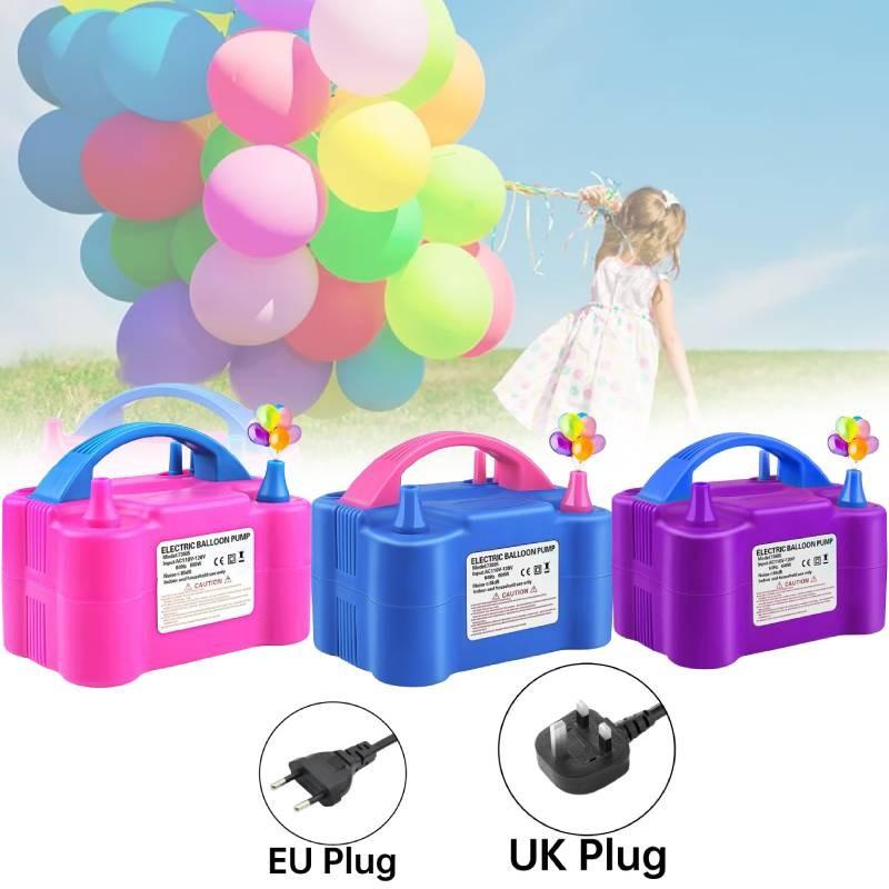 Electric Balloon Inflator Pumps Dual Nozzle Partys Air Blower Supplies Xmas