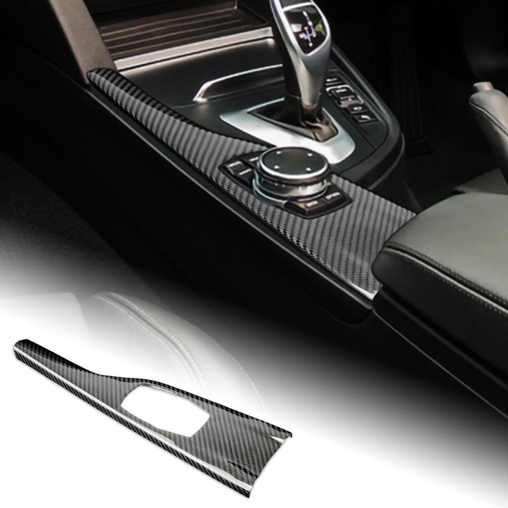 AIRSPEED Real Hard Carbon Fiber Console Multimedia Button Panel Cover for BMW and F36 3 Series and 4 Interior Stylish Custom Interior Car RHD F30,