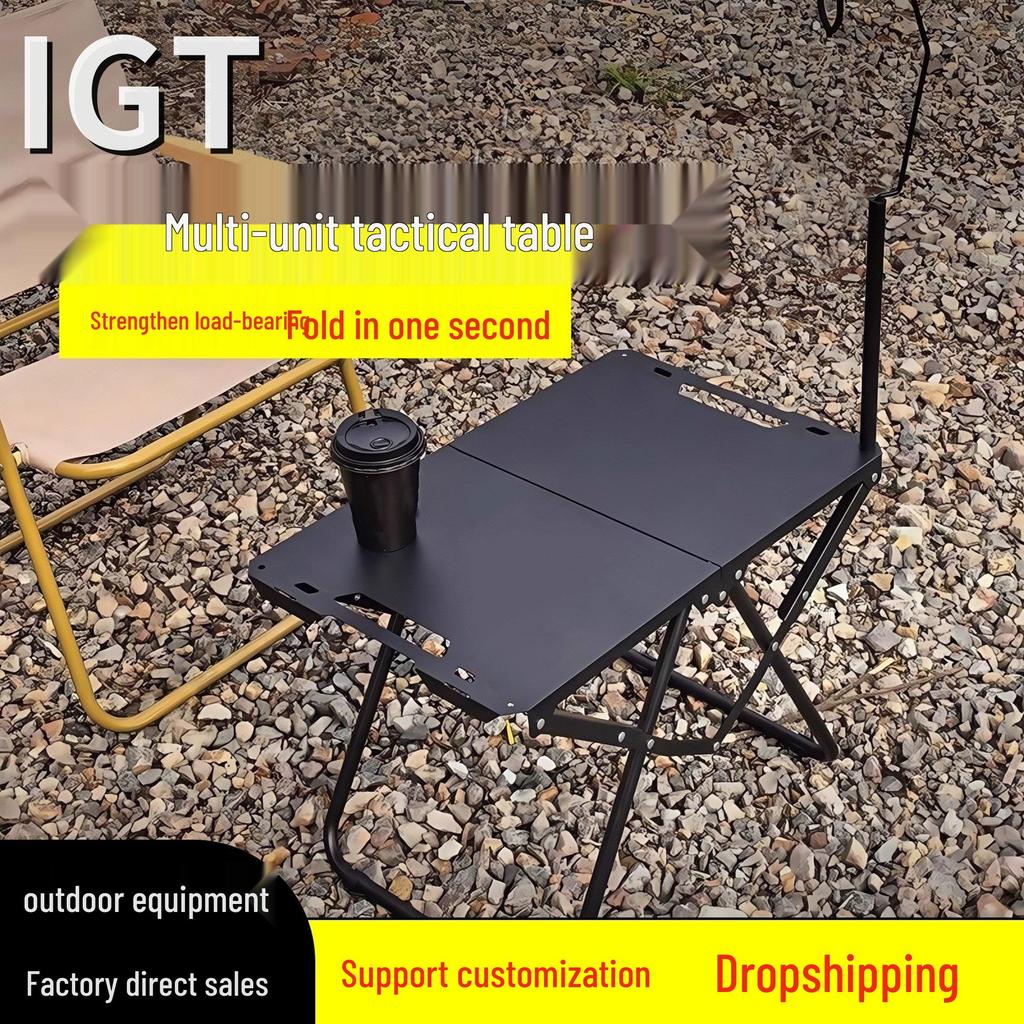 IGT Outdoor Multifunctional Tactical Folding Table for Camping