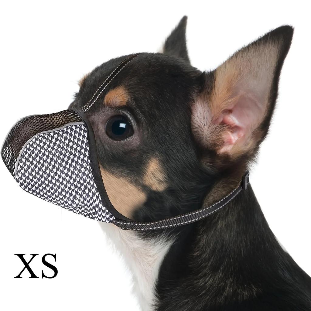 Měkký náhubek pro malé velké psy Maska proti kousání Žvýkání Lízání Prodyšná síťovina bez štěkání Tištěné náhubky s plným pokrytím