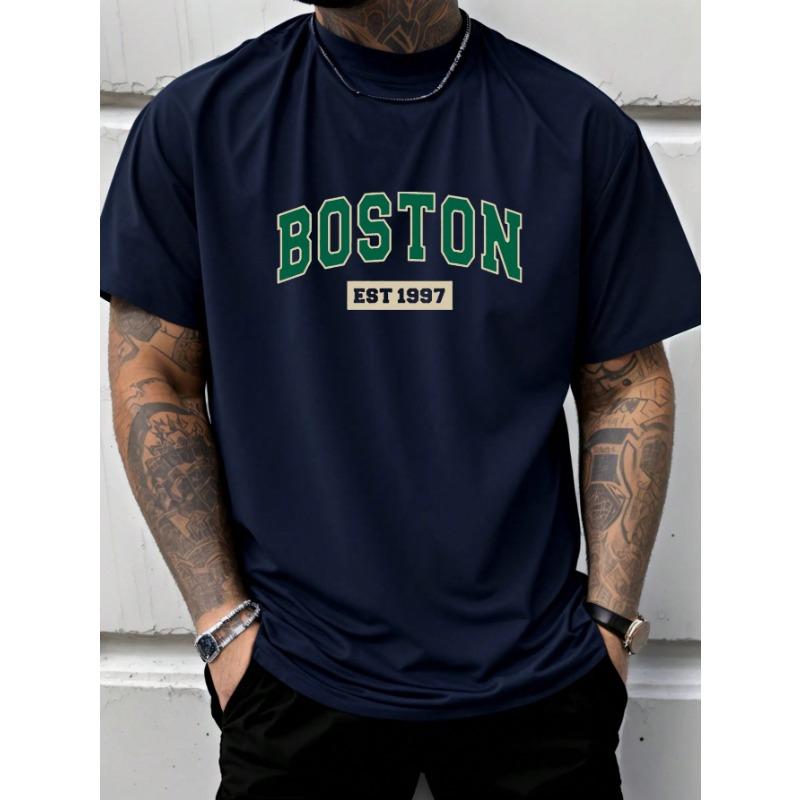 

Мужская новая хлопковая футболка с ретро-принтом 3XL