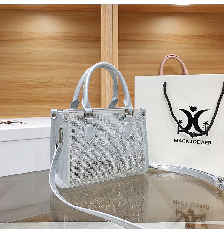 Gradient Rhinestone Tote Bag - Women's High-End, Large Capacity, Diamond-Studded Shoulder Handbag