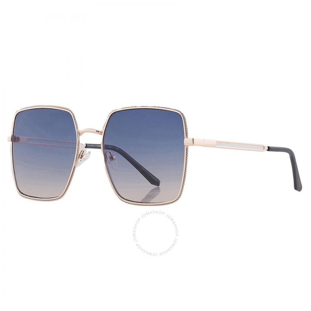 Guess Factory Blau Gradient Quadratische Damen Sonnenbrille Gf0419 28w 58