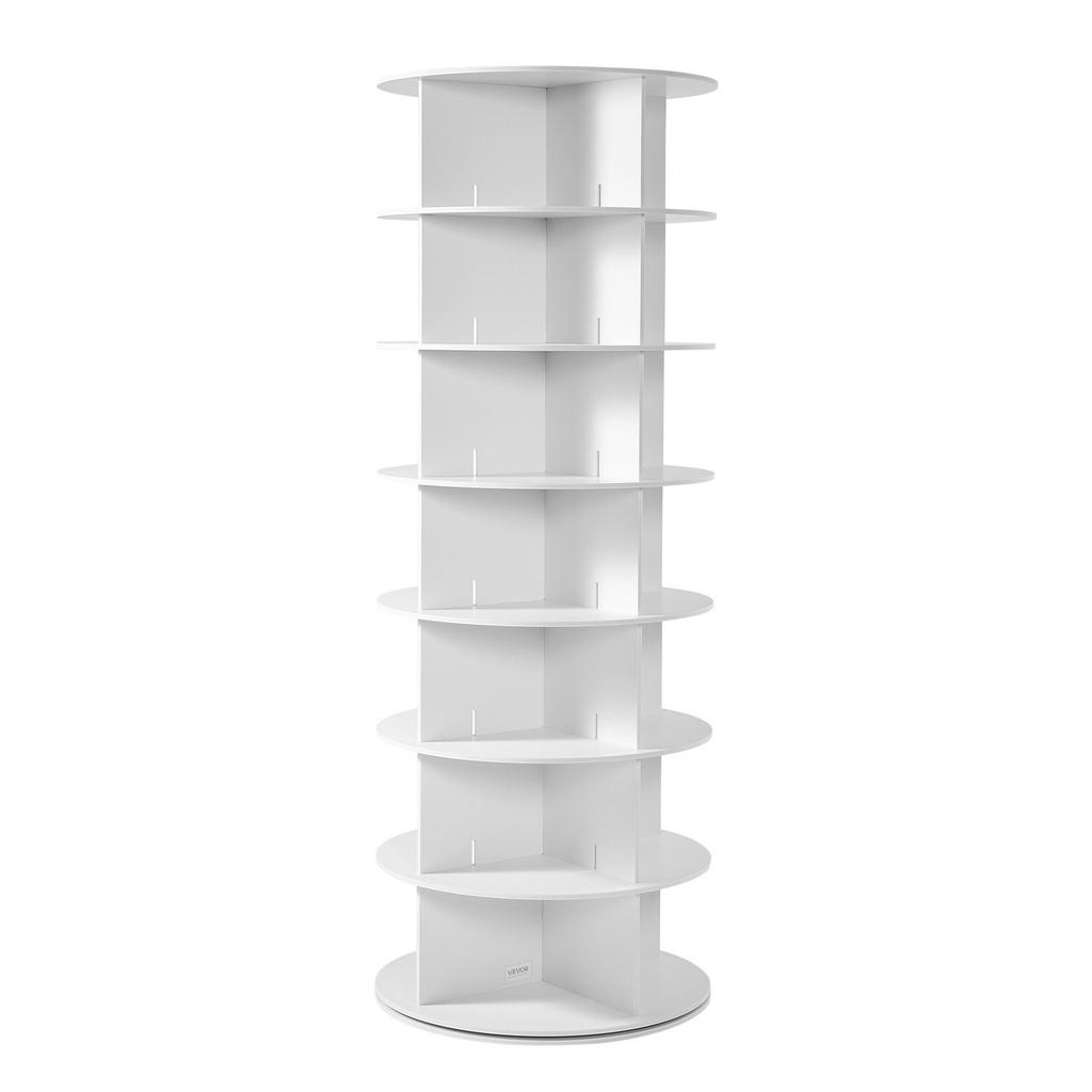 Torre Giratoria de Zapatero de 7 Niveles, Zapatero Giratorio 360°, Exhibidor Giratorio Redondo tipo Carrusel de Almacenamiento, Organizador Giratorio de Mesa (Lazy Susan) Independiente para
