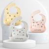 Waterproof Baby Bibs For Baby Kid Soft Silicone Feeding Bib Summer Baby Stuff Feeding Cartoon Print Girl Boy Bibs Burp Cloths