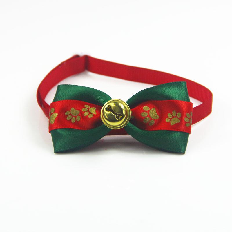 Christmas Handmake Dog Bow Ties Puppy Bowties Pet Cat Dog Bow Tie Collar for Dogs Grooming Dog Christmas Accessories