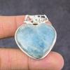 Natural Aquamarine Gemstone Handmade 925 Sterling Silver Gift Pendant 1.62" J7J10