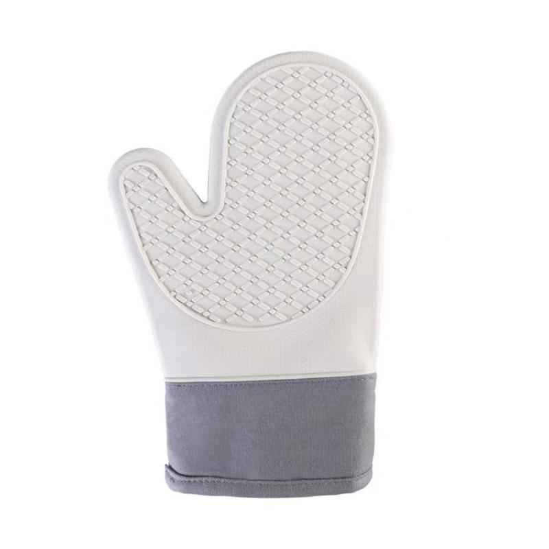 Silicone Insulated Glove Anti-slip Lengthened Thickened High-Temperature Resistant for Kitchen