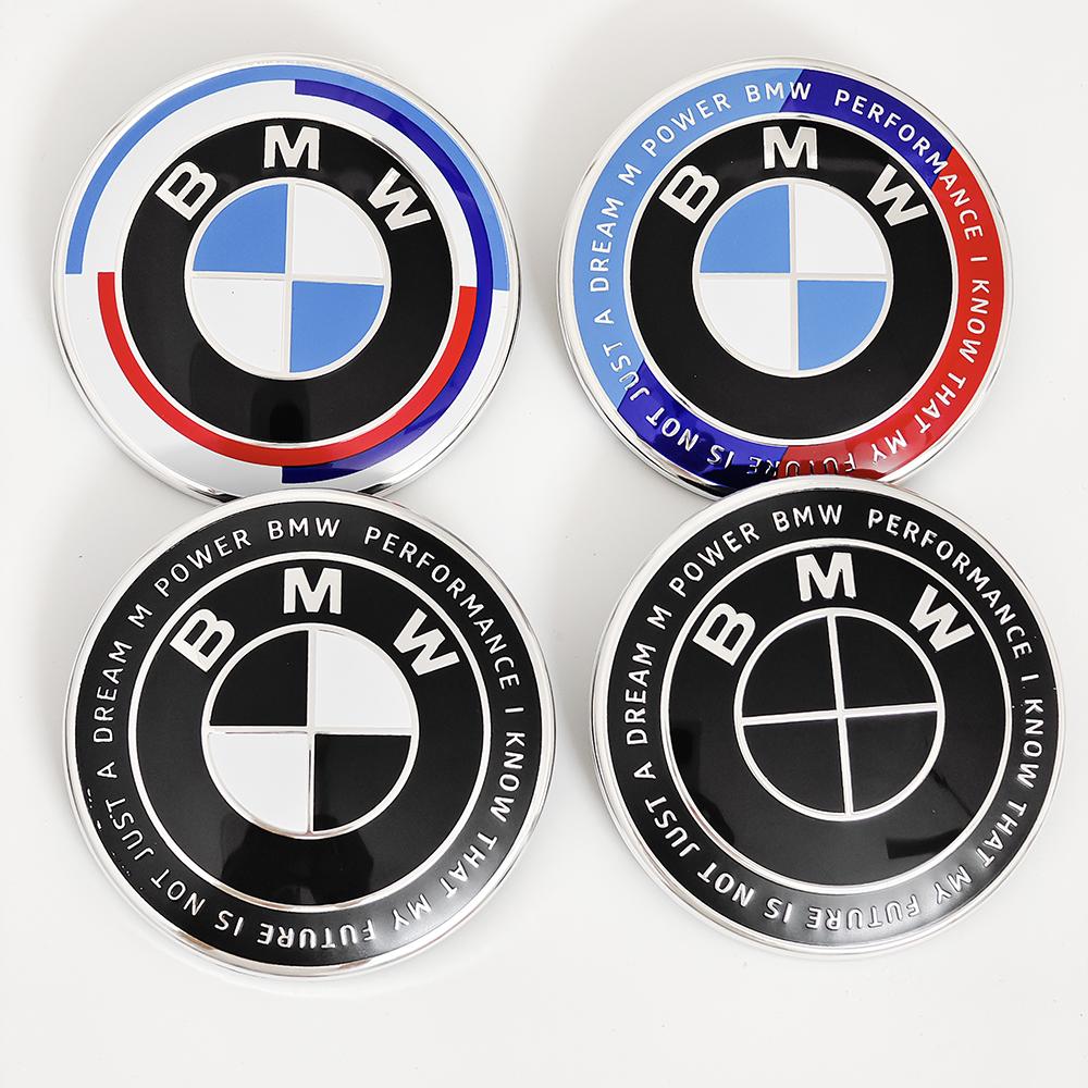 2026 Hot 1/2Pcs For BMW E46 E90 F30 F10 F20 G20 E87 E63 E60 F01 F02 G14 74mm 82mm Car Front Hood Emblem Trunk Rear badge logo Accessorie CVB2