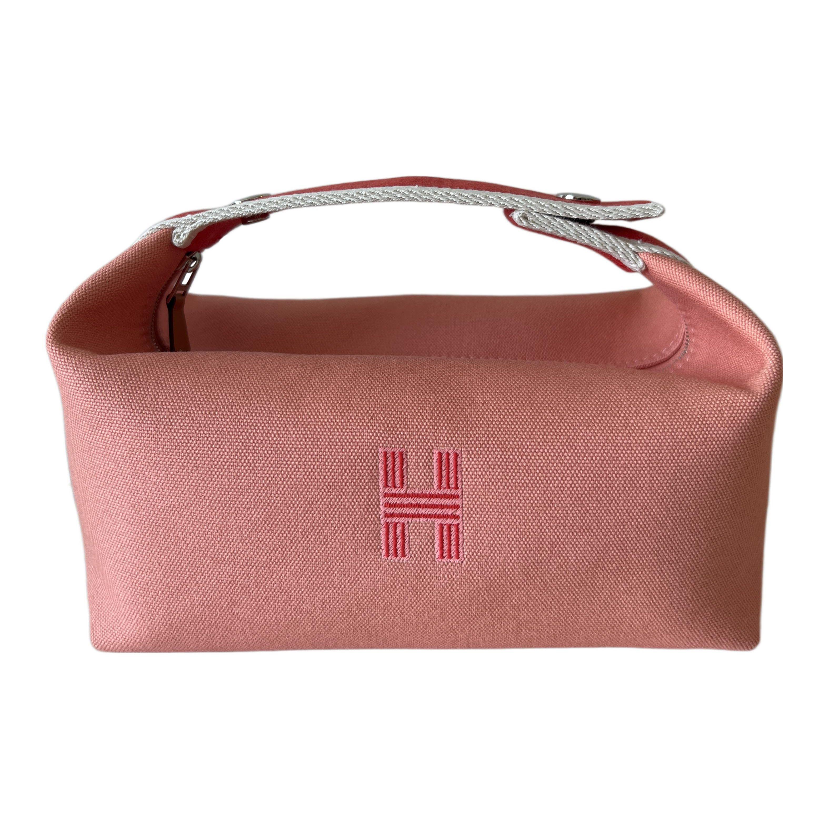 

Hermes Bride-A-Brac Travel Canvas Storage Tote Bag Women bags Pomegranate H103222M10 Small