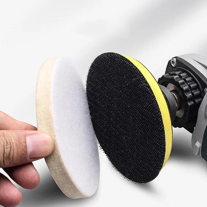 Polishing Pads Wool Felt Abrasive Wheel 50/75/125/ 150/180Mm Soft Felt Discs For Glass Stainless Steel Polish Repair Scratche