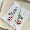 3D Fruit Phone Charms Pendant Cute Kawaii Y2K Love Handmade Bead Ins Korea Keychain Cases For iPhone 13 Schoolbag CCD Camera