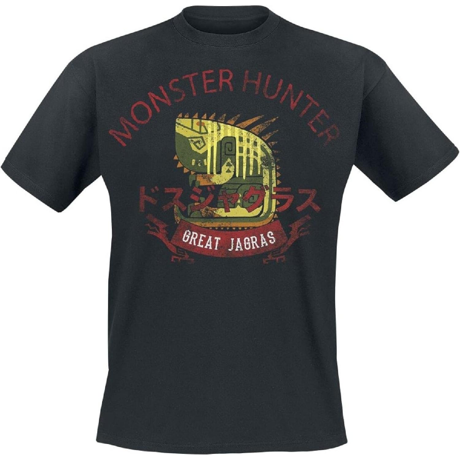 Monster Hunter T Shirt Jargas Logo Official Mens Black Size S S