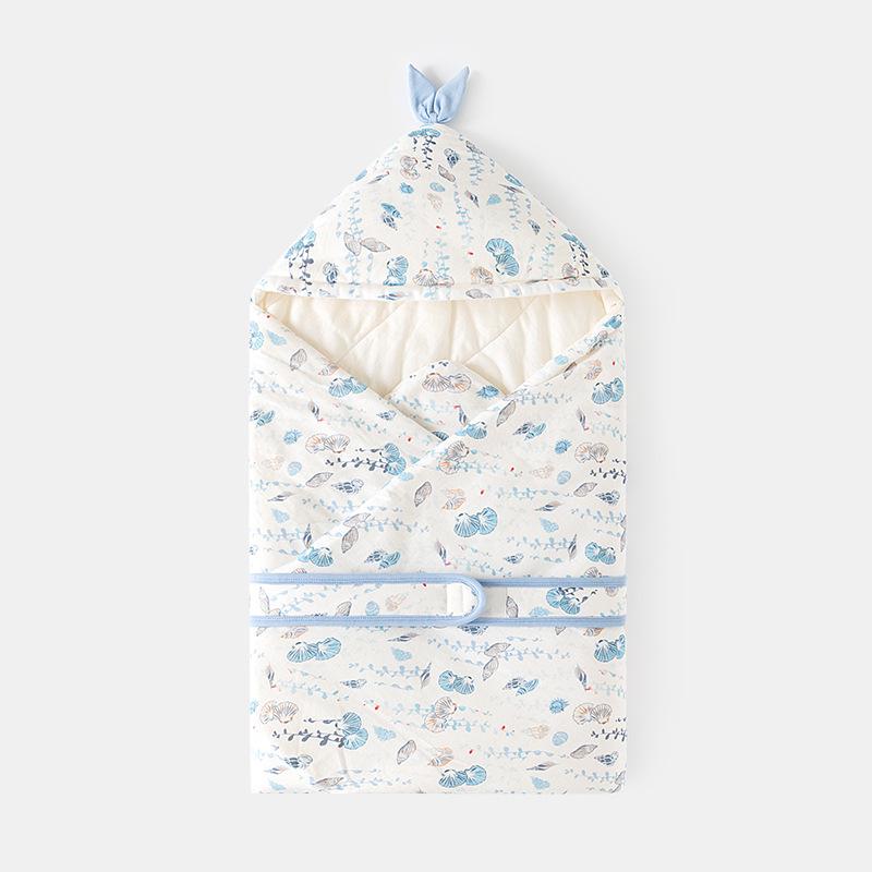 Newborn Pure Cotton Thermal Blanket - Thick Baby Quilt and Swaddle for Autumn/Winter