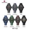 Naviforce Original Fashion Quartz Men Watch Silicone Strap Waterproof 50m Calendar Luminous Pointer Men Boys Casual Lightweight Watch NF7122