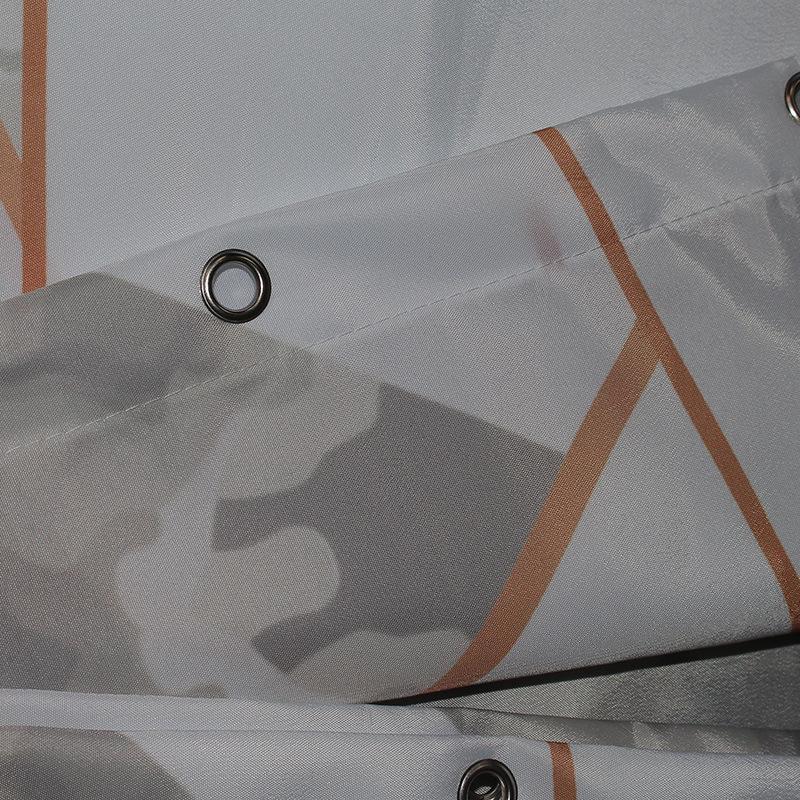 Simple and Thickened Waterproof Shower Curtain Polyester Marbling for Bathroom