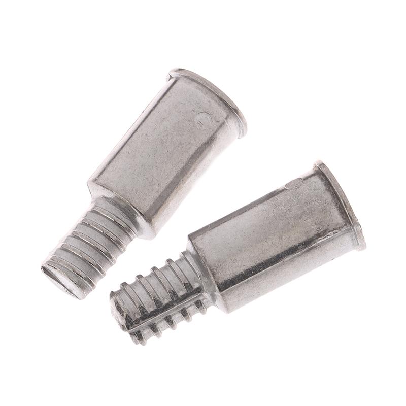 2 Stücke Besenverlängerungsstangen-Adapterspitzen Metallgewindegriffspitzen Endadapter Reparatursatz Steckergriffverlängerung