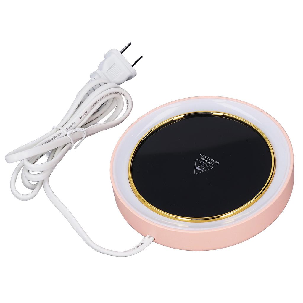 Electric Cup Warmer Constant Temperature 2 Modes LED Light Desk Cup Warmer for Office Cafe Home  AC ‑