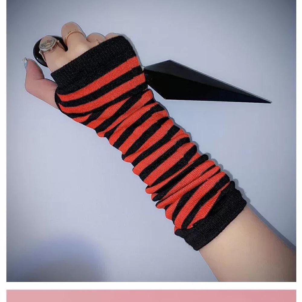 Ninja Fingerless Cross-Stripe Cosplay Sleeves