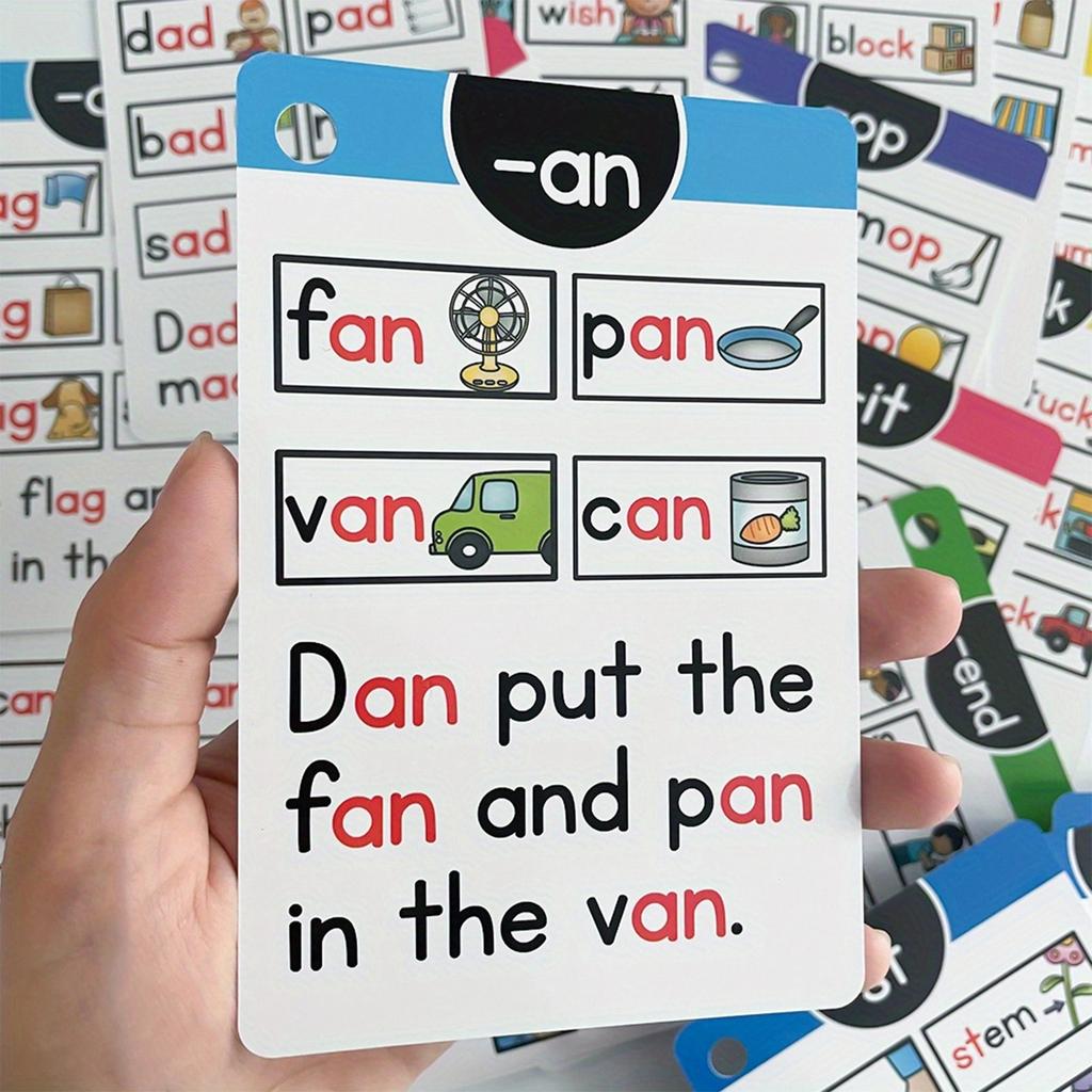 English Phonics Pronunciation Practice Flashcards Word Memory Cards