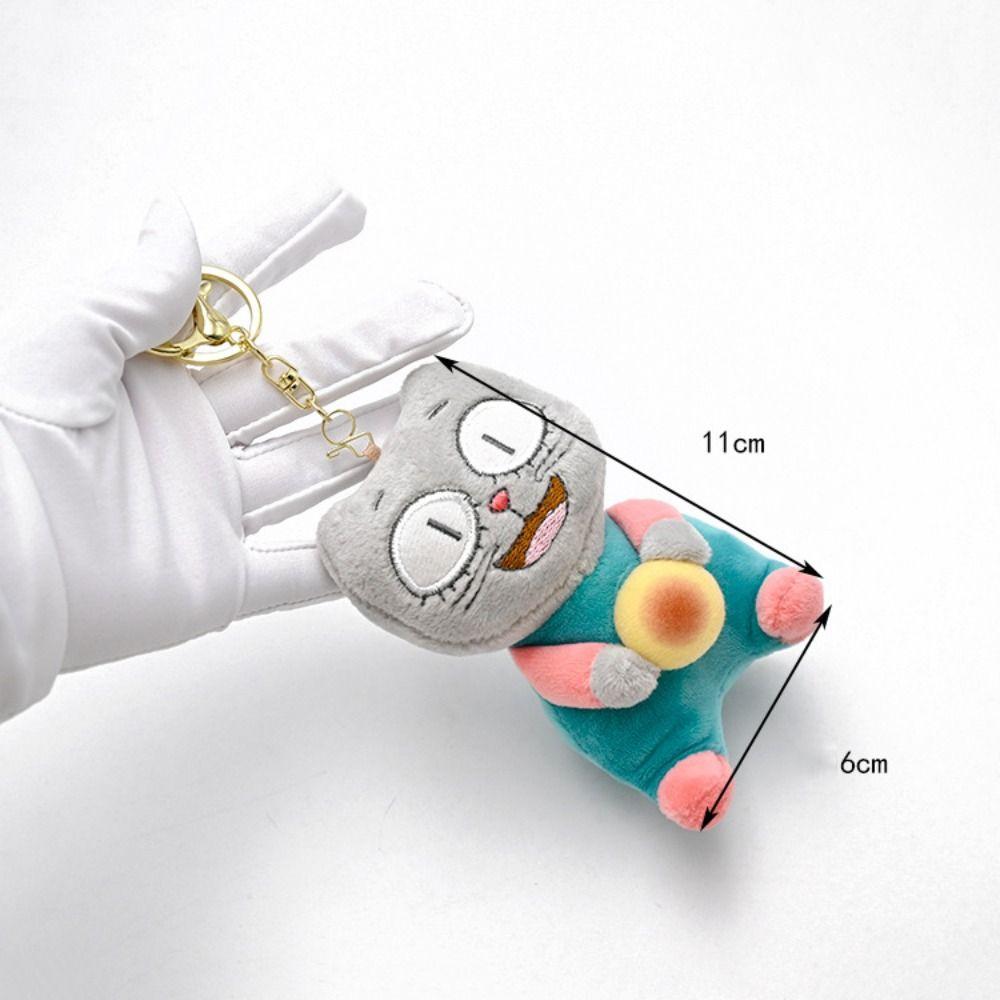 Fluffy Cute Cat Plush Doll Stuffed Animal Plush Key Chain Kawaii Cat Plush Keychain  Children