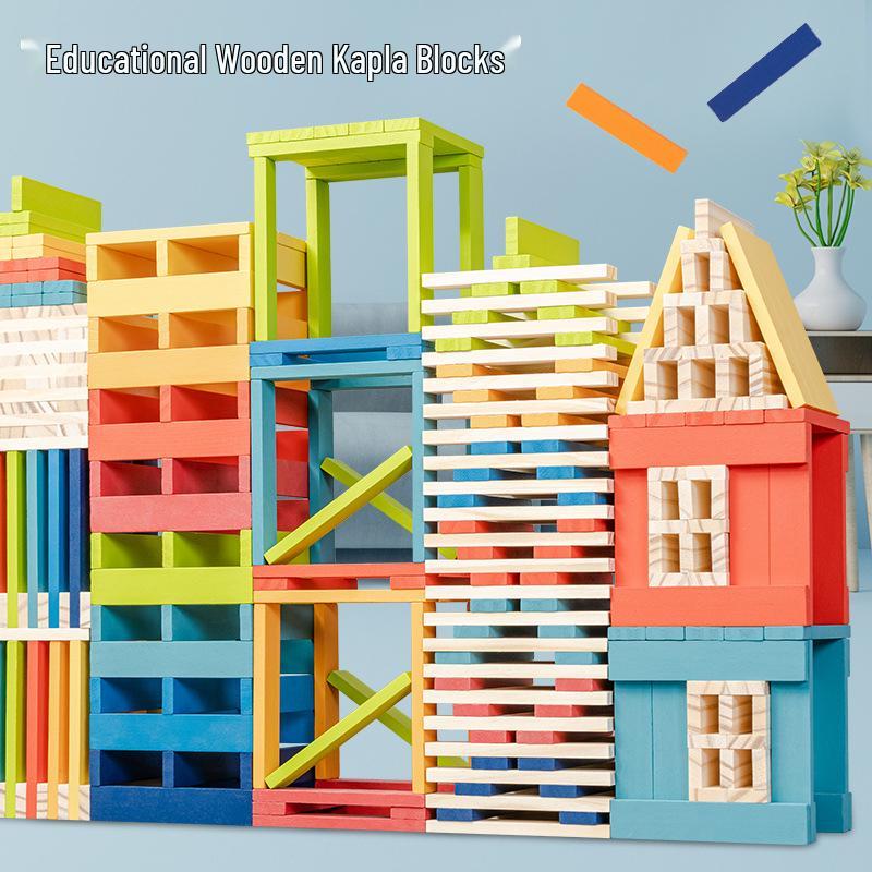 

Kindergarten Wooden Building Blocks Construction Set for Kids
