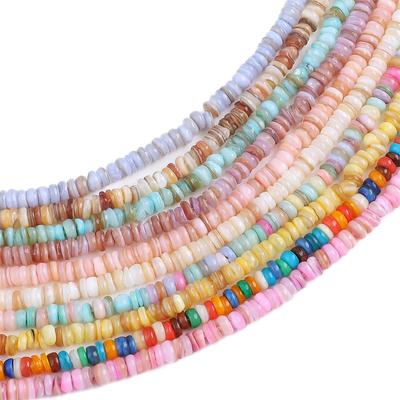 200-230Pcs Natural Seashells Irregular Mesopores Circular Spacer Beads For DIY Necklace Bracelet Earrings Jewelry Making