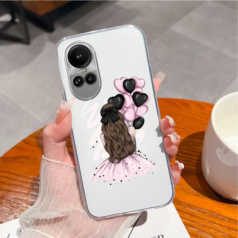 Case For Oppo Reno 10 Pro 5G Special Soft Silicone Transparent Anti Drop Phone Cover For Oppo Reno10 10Pro Back Shell Funda Capa