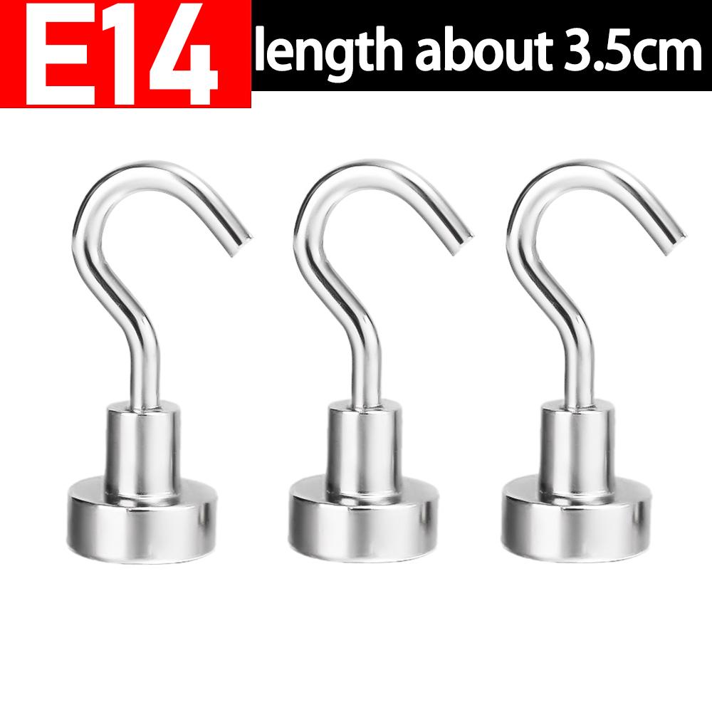 Strong Magnetic Hooks Multi-Purpose Metal Storage Pothook Kitchen Bar Refrigerator Key Magnet Hook Home Bathroom Mini Hangers