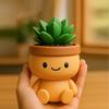 Cat Flower Pot Tabletop Decor Succulents Planter 3D Printed Kitten Plant Pot for Succulents Cactus Home Office Desk Decor