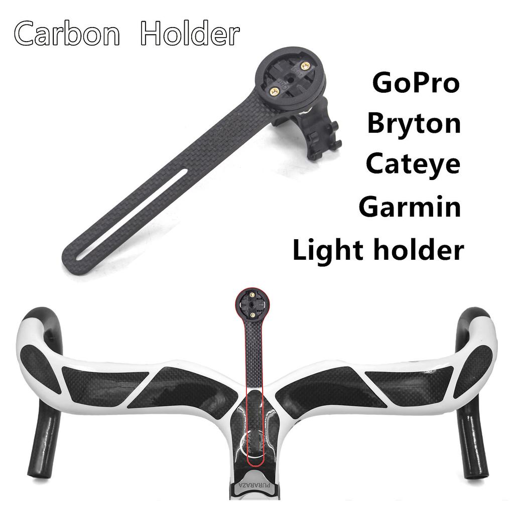 Carbon Fibre One-piece Handlebar Code Meter Bracket for Road Bike Bryton WAHOO Code Meter Holder