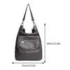 Women Retro Backpack Large Capacity Travel Backpack Multi-Pockets Soft Washed Anti-thief Multifunctional Ladies Work Outdoor Bag