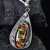 Ciondolo Opale Naturale 46 ct Taglio Ovale Argento Sterling 925 Pietre Pietra di Ottobre per Collezioni di Gemme