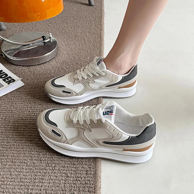 

Новые женские туфли Новые повседневные туфли для скейтбординга Розовые маленькие белые туфли Тренд Легкие мягкие подошвы Спортивные женские 35