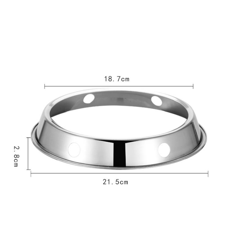 1Pcs Stainless Steel Wok Ring Pot Holder Gas Stove Rack Heat Insulation Cooking Support Stand Kitchen Accessories