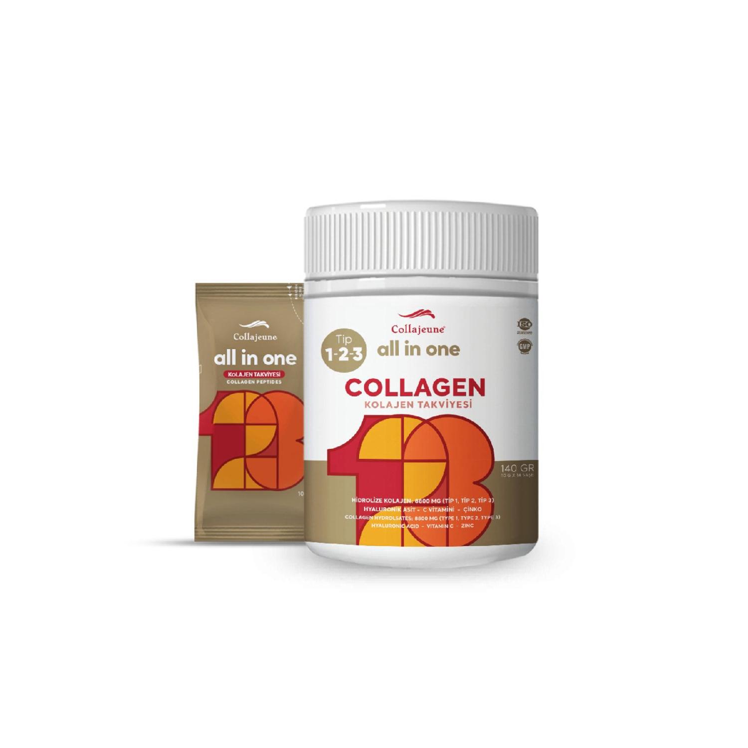 

All In One Collagen Supplement - Type 1, Type 2, Type 3 - (14 Sae X 10,000 Mg)