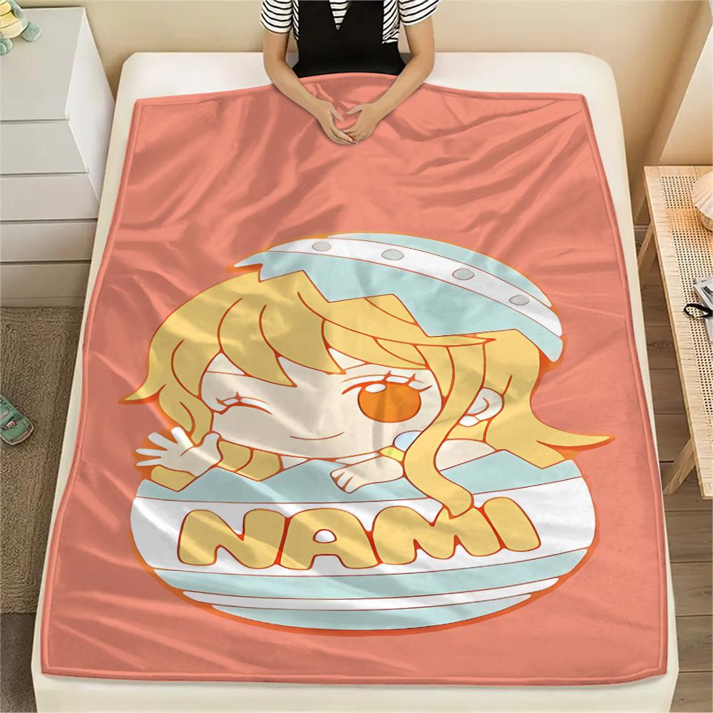 One Piece character Print Flannel Blanket,High quality Comfortable for All Seasons,Home Decor,Warmth and Comfort,Perfect for Christmas Gifts