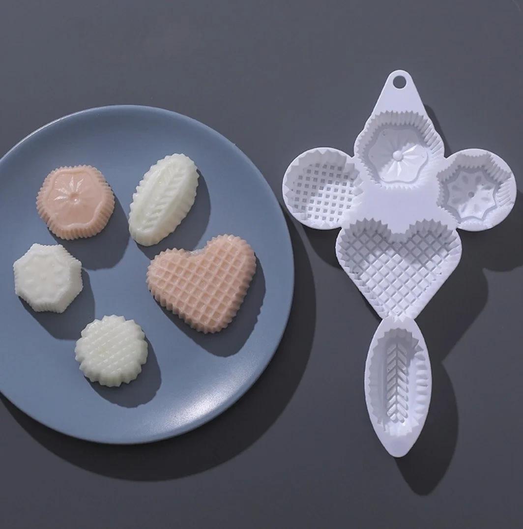

Creative Fashion 1Pc Of Mung Bean Cake Bowl Pressed Cake Embossed Hand-Pressed Moon Cake Dessert Baking Mold