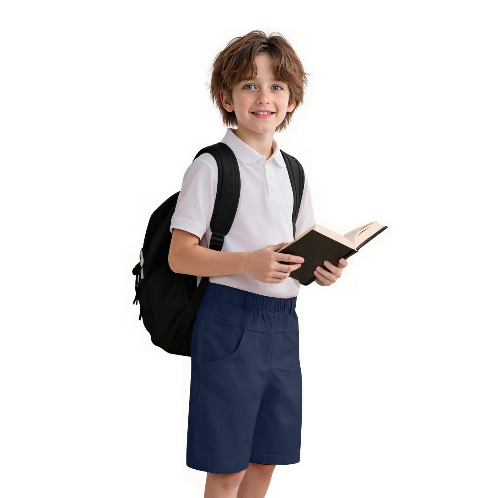 

Шорты для мальчиков - Шорты для школы 5 дюймов 140 тёмно-синий