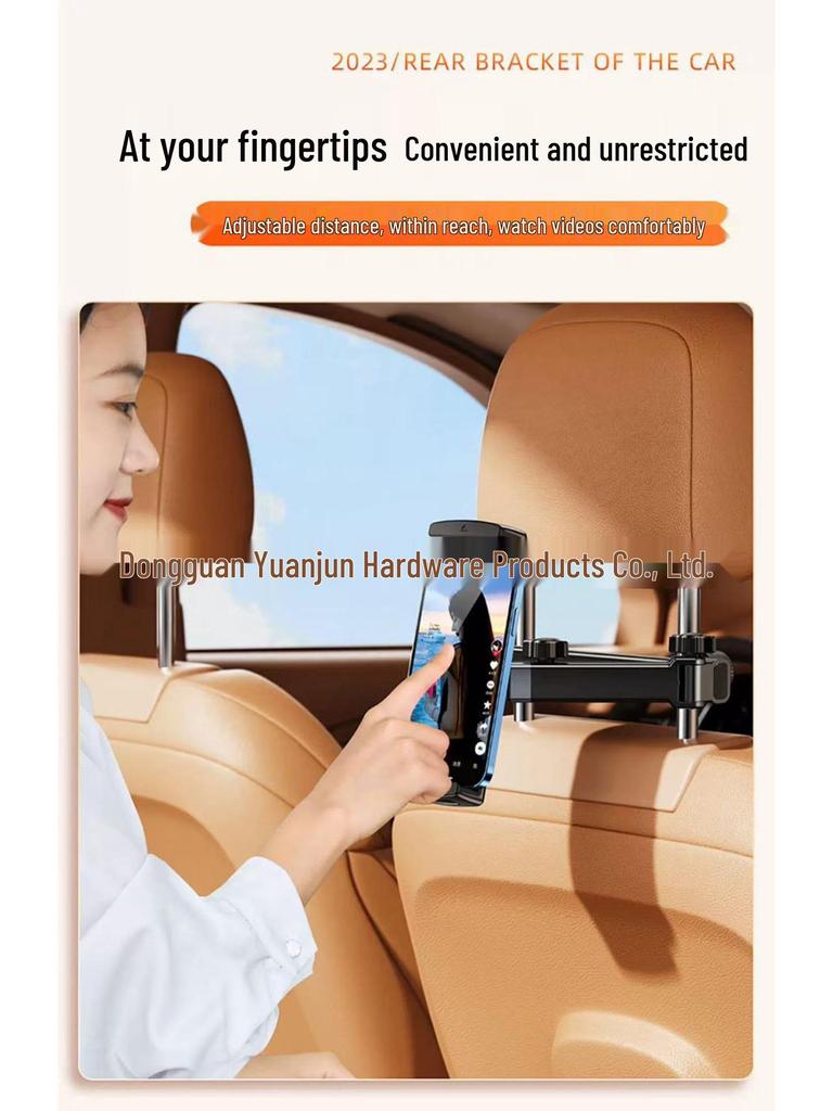 Retractable Car Headrest Tablet & Phone Holder