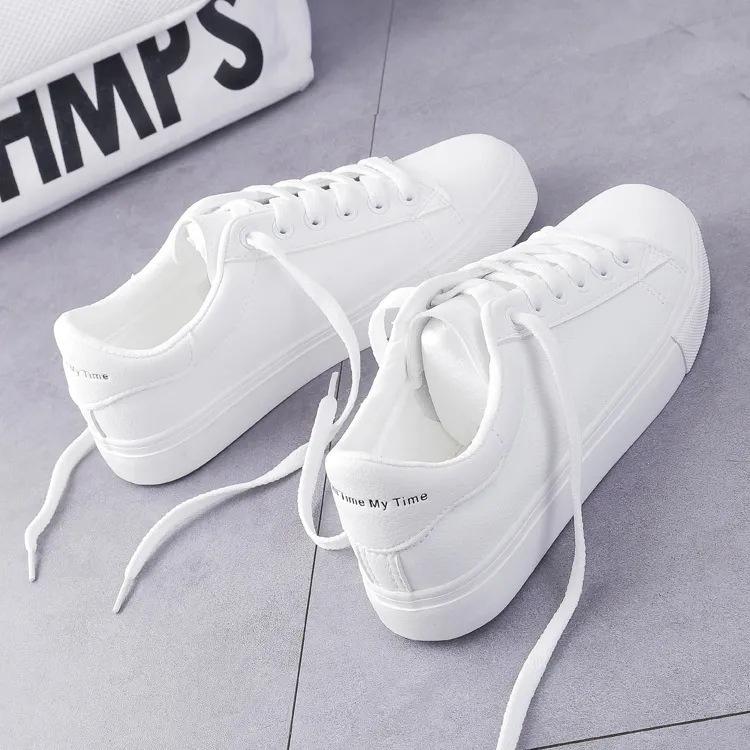 

New classic street shot student shallow mouth sports flat baseplate shoes white shoes tide 35 белый