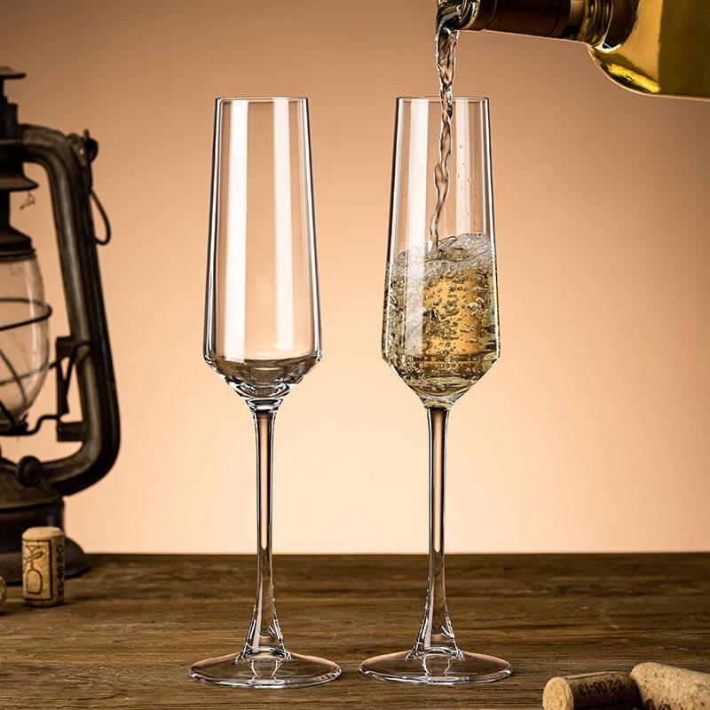 ZISIZ Luxury Stemmed Champagne Flutes (Pair)