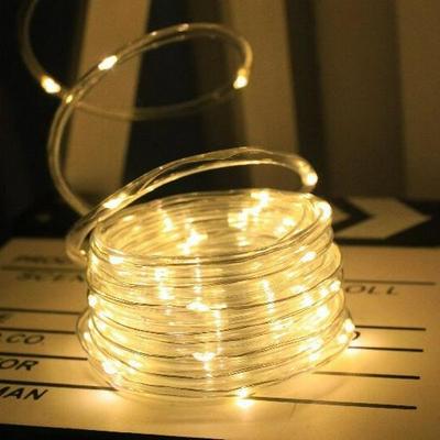 Waterproof Solar LED Copper String Lights - Outdoor Christmas Courtyard & Decorative Luminous Tube Lights